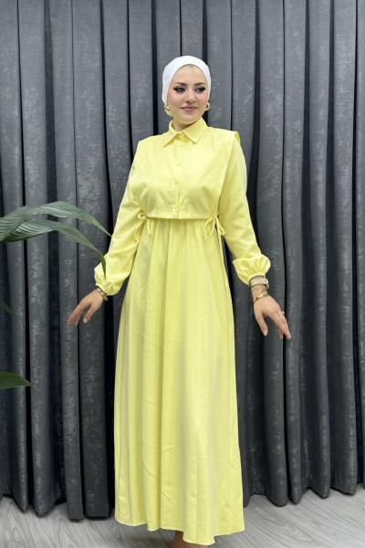 BOLEROLU ELBİSE Sarı
