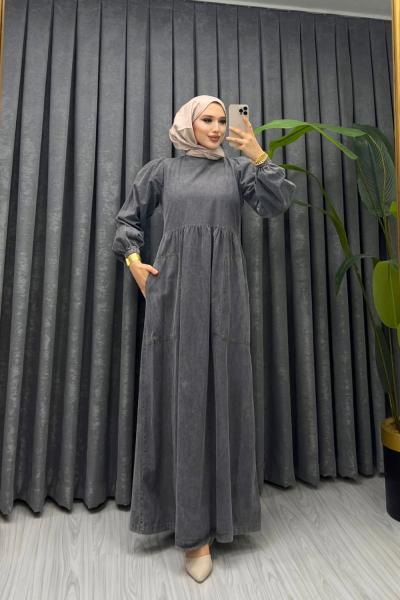 cepli kot elbise Füme