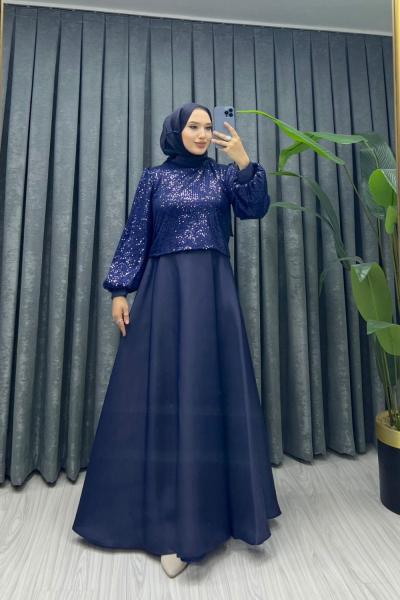 ETEKLİ ABİYE Lacivert