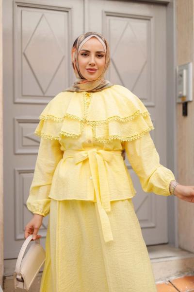 GONCA ETEKLİ TAKIM  Sarı