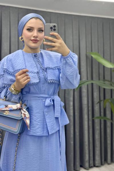 GONCA ETEKLİ TAKIM Açık Mavi