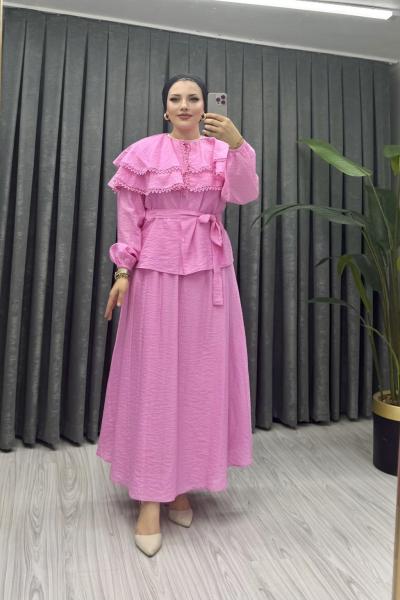 GONCA ETEKLİ TAKIM Pembe