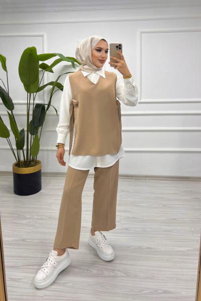incili üçlü takım Taş Rengi