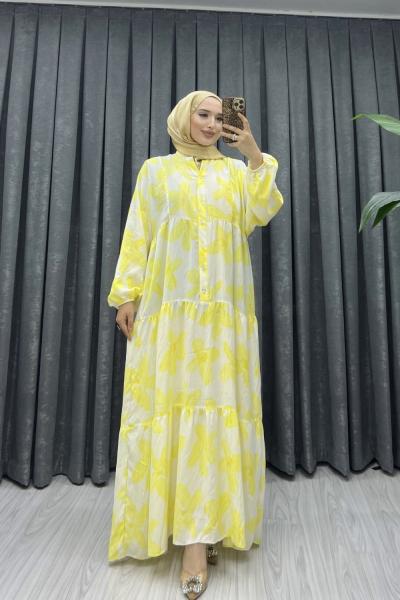 İTHAL TANSEL ELBİSE  Sarı