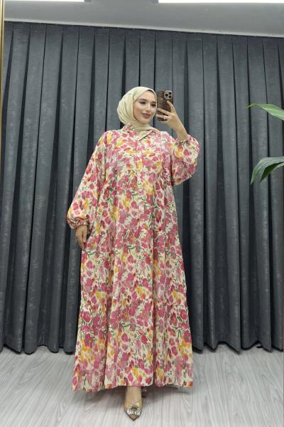 İTHAL TANSEL ELBİSE  Pembe