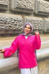Keten Kimono Fuşya