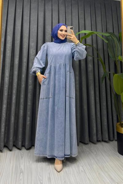 kot elbise Mavi