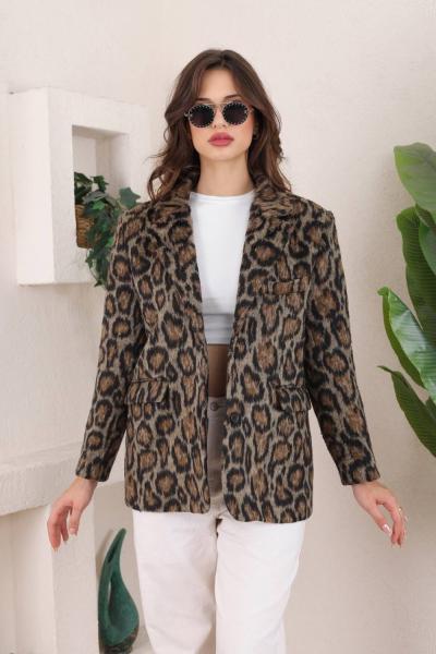LEOPAR JAKARLI KAŞE CEKET Leopar