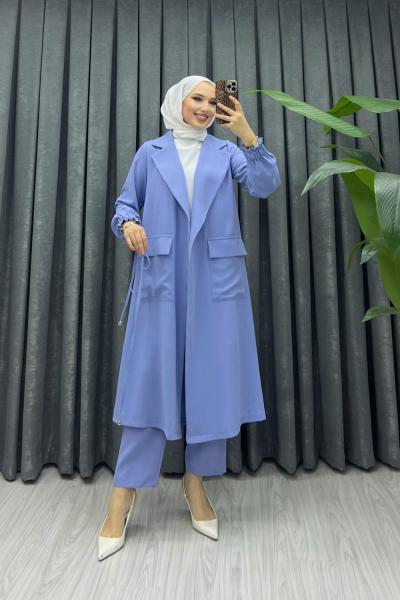 LİNDA ÜÇLÜ TAKIM Mavi