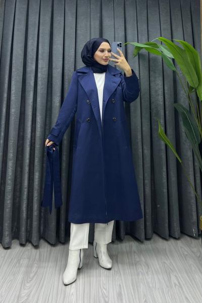 NİLDA TRENÇ  zerafetin adı Lacivert