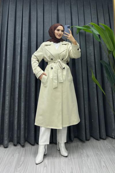 NİLDA TRENÇ  zerafetin adı Krem