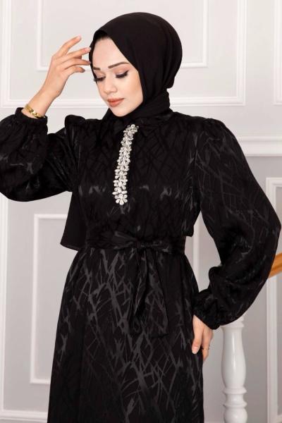 PERİY ELBİSE Siyah