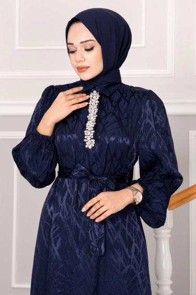 PERİY ELBİSE Lacivert