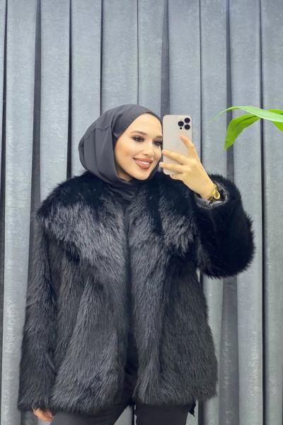 Premium Liya ceket Siyah