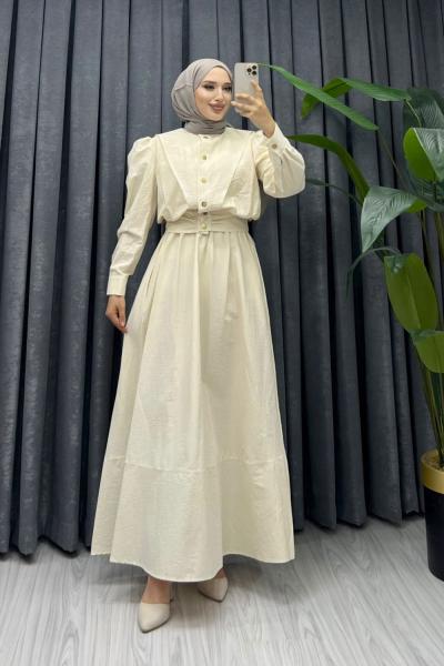 sezonun enn sevilen CEKETLİ JİLE Krem