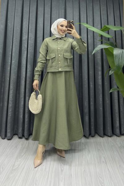 ŞİMAL ETEKLİ ETEKLİ TAKIM Fıstık Yeşili