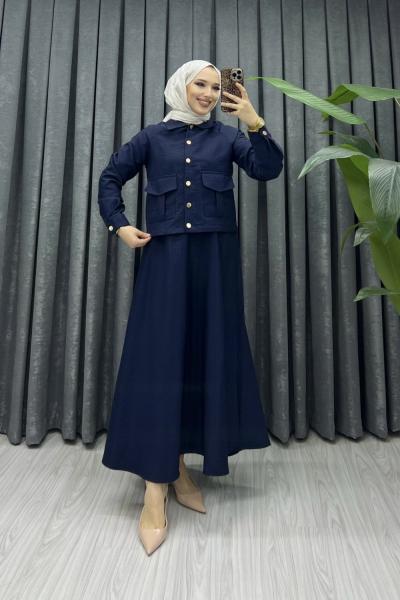 ŞİMAL ETEKLİ ETEKLİ TAKIM Lacivert