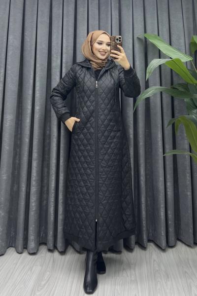 Şura uzun dolumlu kaban Siyah