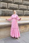TAVUZ ELBİSE  Pembe