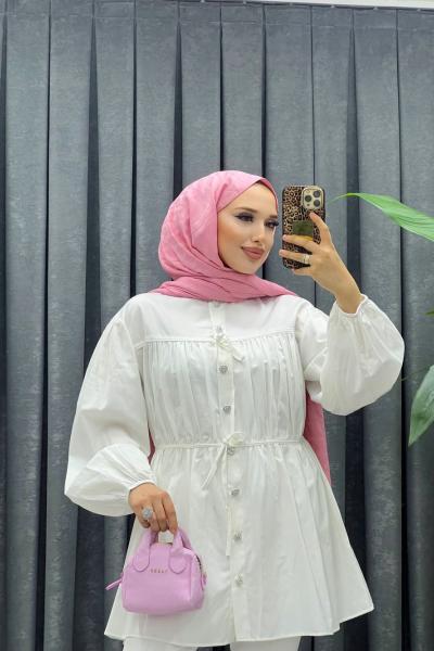 Yeni Sezon Tunik Beyaz